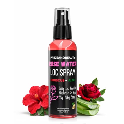 Pride and Beauty Rose Water Loc Spray – Daily Hydration & Itch Relief (4 Count)