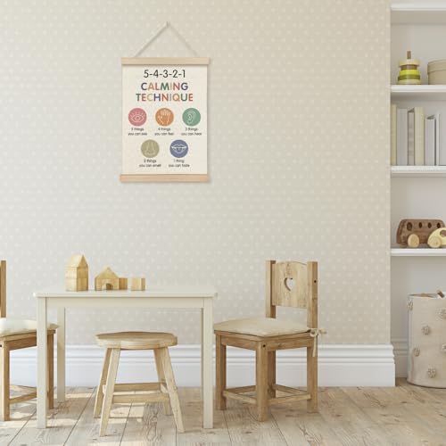 Mental Health Calming Corner Wall Art - 12x16 Canvas Decor