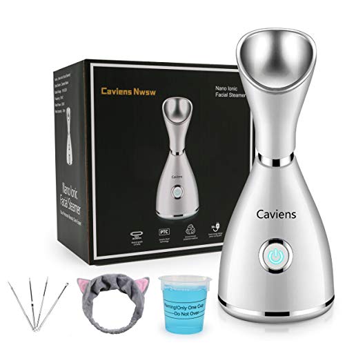 Nano Ionic Facial Steamer with Skin Care Kit - Warm Mist Pore Moisturizer