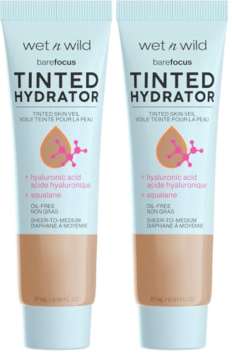 wet n wild Bare Focus Tinted Hydrator - Medium Tan, 2 Pack