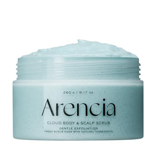 Arencia Fresh Cloud Sea Salt Body & Scalp Scrub - Mint Gentle Exfoliator