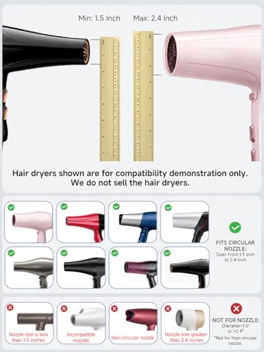 Meborll Hair Diffuser Attachment for Curly Hair - Universal Fit