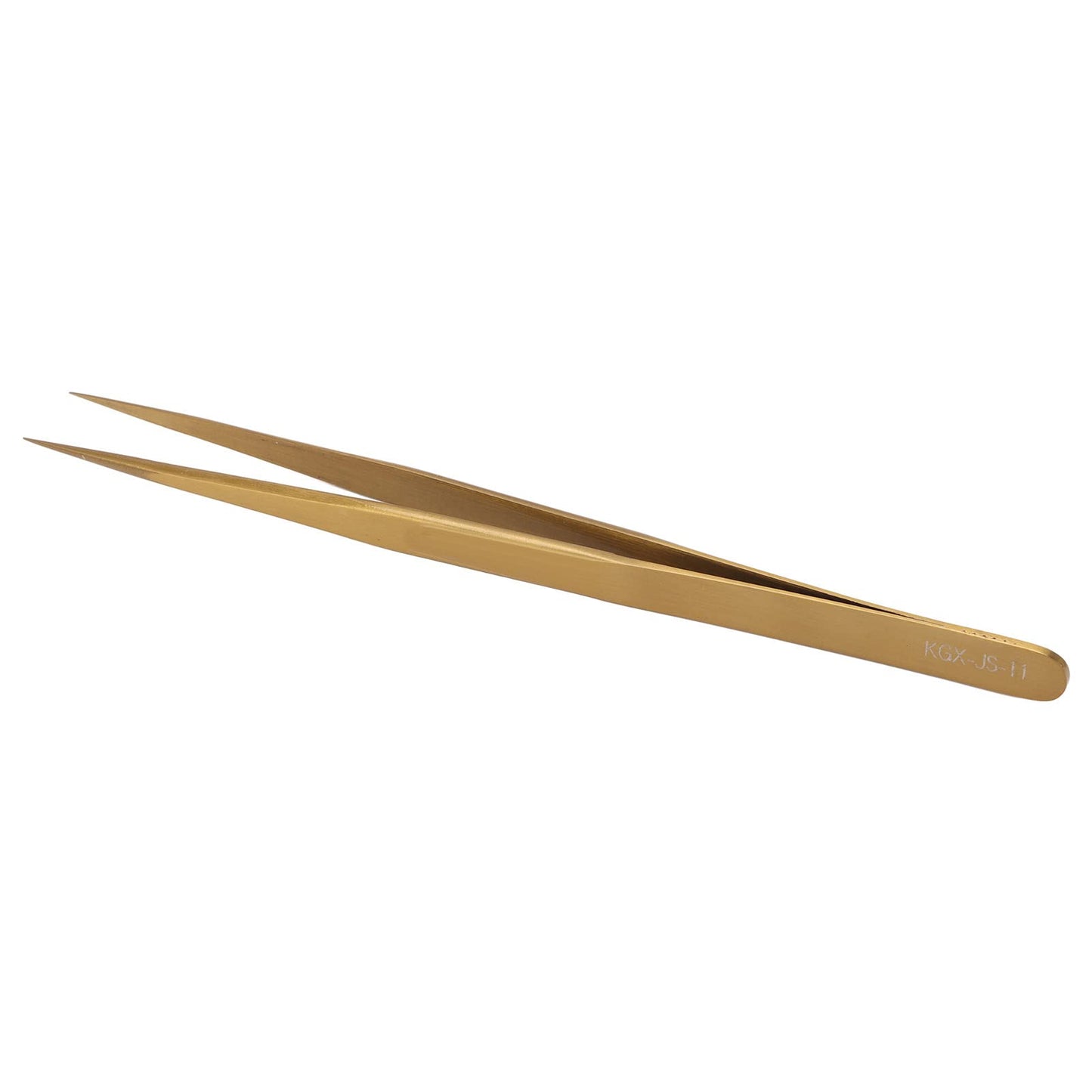 Precision Tweezers AntiMagnetic Soldering Tweezers Long Life Aluminum Alloy For Watches (Gold)