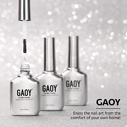 GAOY Matte Gel Top Coat 16ml – No Wipe Velvet Finish for UV Nail Art