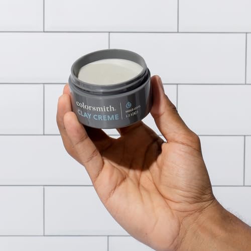 Colorsmith Men’s Clay Creme Styling Cream, Medium-Firm Hold, Matte Finish