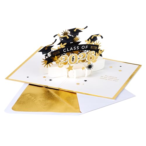 Hallmark Graduation Pop-Up Card for Class of 2026 - Premium Design