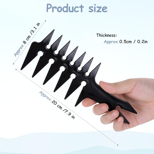 Wide Tooth Detangling Comb - Double-Sided for Men's Hair