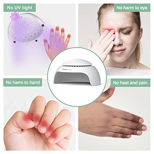 TOUCHBeauty Portable Nail Dryer - LED Fan & Light for Kids & Beginners