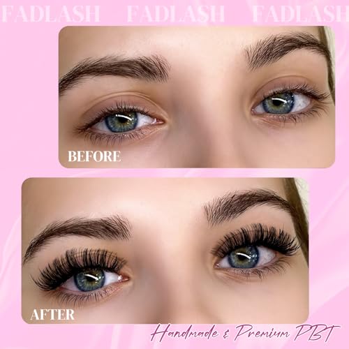 FADLASH Easy Fan Eyelash Extensions D Curl 15-20mm Mixed Tray