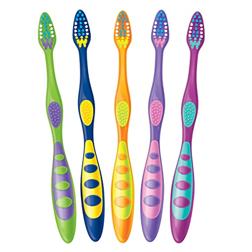 Dr. Fresh Kids Toothbrushes Value Pack - Extra Soft Bristles, 5/Pk