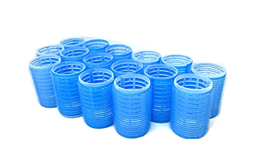 Medium Size Self Grip Hair Curlers Set for Fine & Short Hair - 16 Pieces