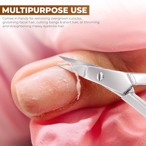 Utopia Care Stainless Steel Eyebrow Scissors for Men & Women