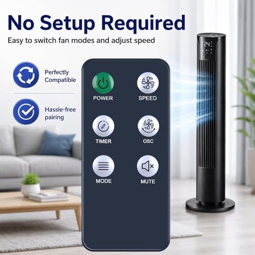 ZWP Replacement Remote Control for Holmes Stand & Tower Fans