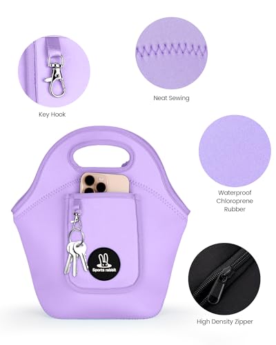 Insulated Neoprene Lunch Bag for Women - Soft & Reusable Tote