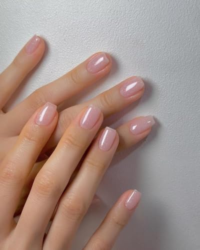 Vishine 15ml Sheer Glitter Pink Gel Polish - Jelly Translucent Nail Art