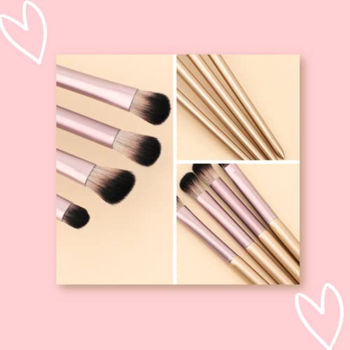 Aura 4-Piece Professional Synthetic Eyeshadow Brush Set with Case
