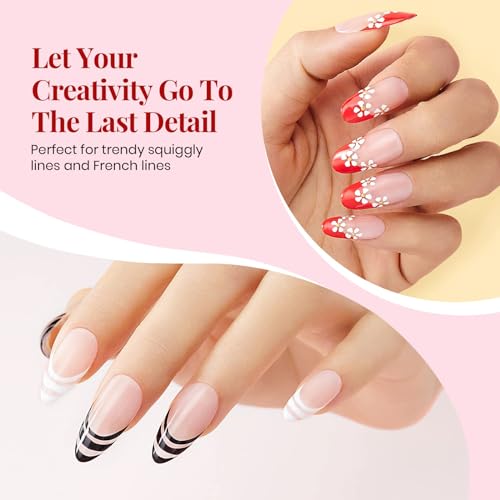 Beetles Gel Polish Nail Art Liner Set B-Glitter-6 - 6 Colors