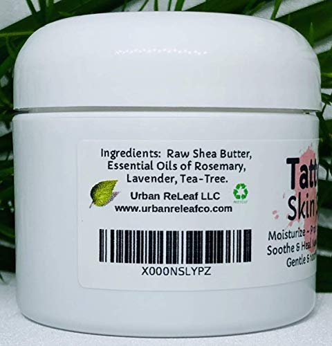 Tattoo Skin Silk Shea Butter Salve Ointment for Aftercare, Urban ReLeaf 2oz