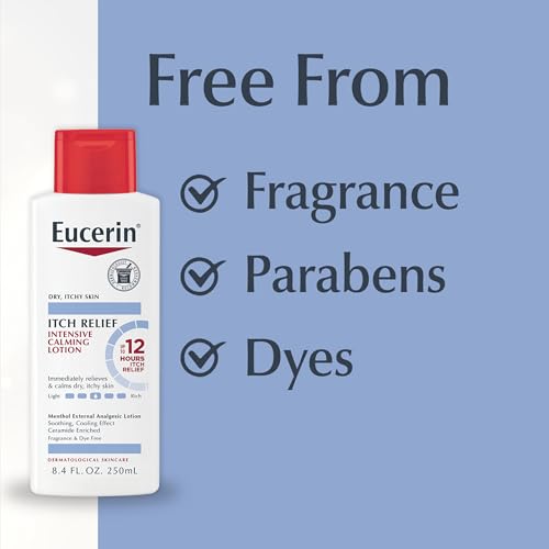 Eucerin Skin Calming Itch Relief Body Lotion with Menthol & Ceramide, 8.4 oz
