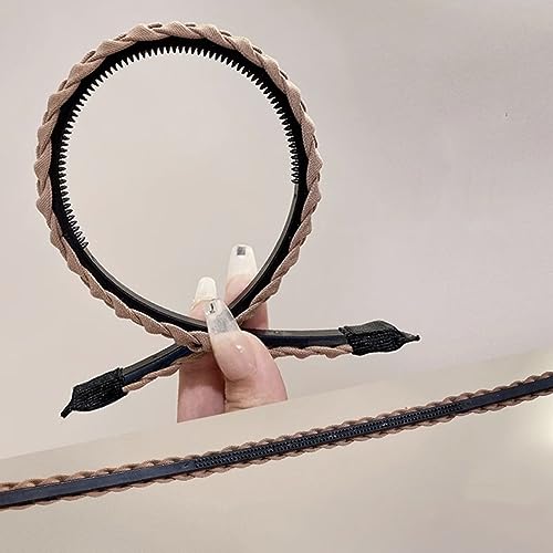 Lvyeer Braided Headband - Non Slip Women’s Hair Band (Set of 4)
