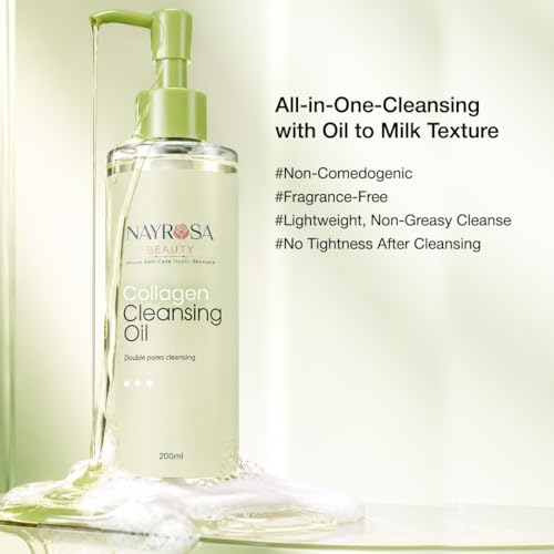 NAYROSA Collagen Cleansing Oil - Deep Pore Makeup Remover, 200ml