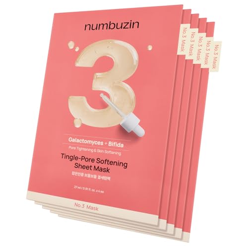 numbuzin No.3 Tingle-Pore Softening Sheet Mask - 5 Sheets