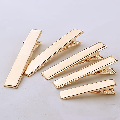 Gold Duckbill Hair Clips 120pcs - Alligator Style Hair Sectioning & Styling Accessories