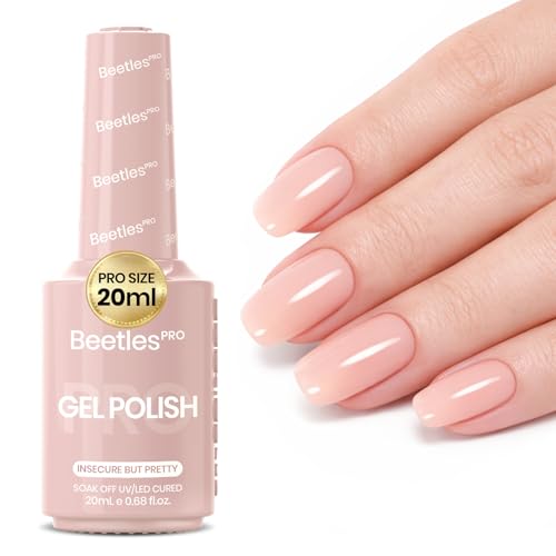 Beetles PRO Nude Gel Polish 20ml - Insecure but Pretty Creme Pink Variant