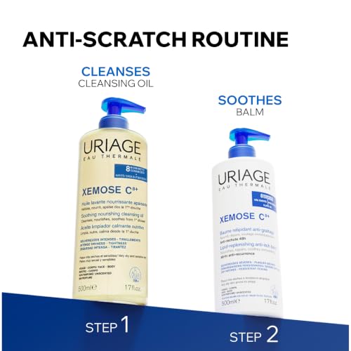 Uriage Xémose Anti-Scratch Shower Oil for Dry to Very Dry Skin, Face & Body