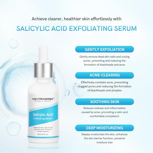 Neutriherbs 2% Salicylic Acid Exfoliating Serum for Acne and Oily Skin