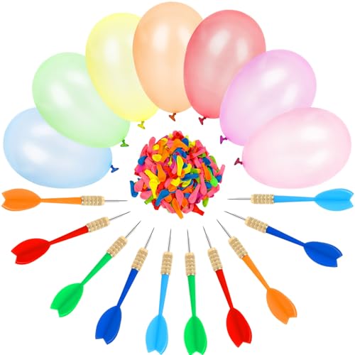 LovesTown 1000 PCS Carnival Darts & Balloons Set for Parties