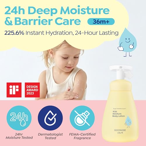 GOONGBE Kids Body Lotion - 24-Hour Moisture for Sensitive Skin