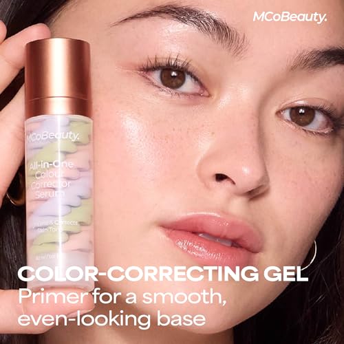 MCoBeauty All-In-One Color Correcting Serum - Redness Reducer & Primer