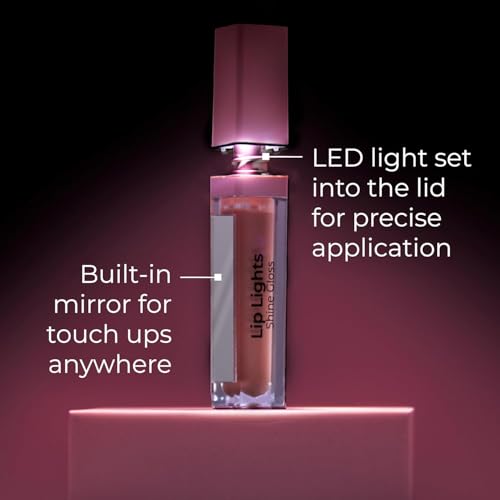 MCoBeauty Lip Lights High Shine Gloss Clear with Built-in LED & Mirror