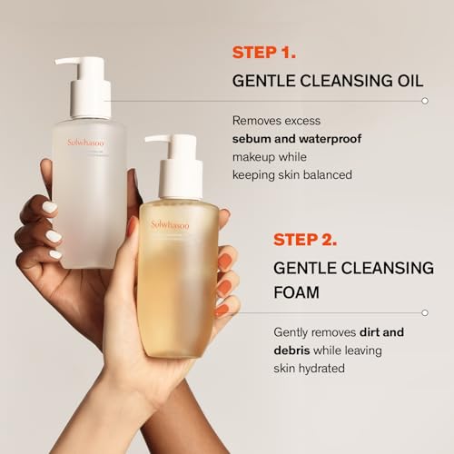 Sulwhasoo Gentle Cleansing Oil - Mini Travel Size 1.69 oz for Dry & Sensitive Skin