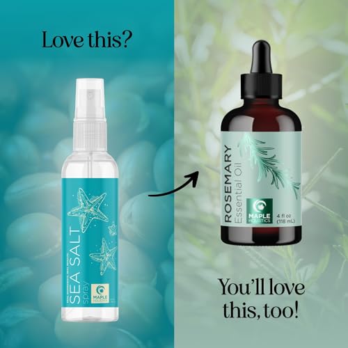 Maple Holistics Beach Sea Salt Spray 4 Fl Oz | Volumizing Beach Waves & Hair Mist for Men & Women