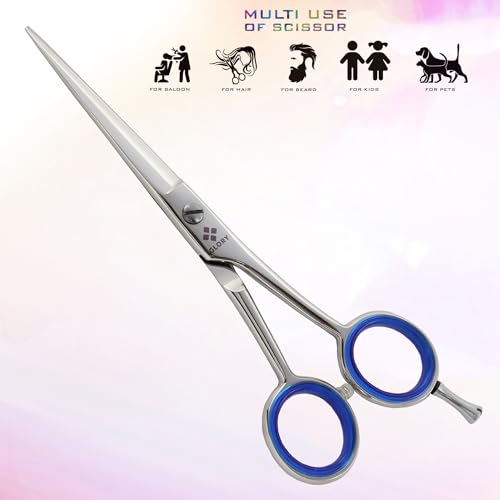 GLORY 6.5" Professional Hair Cutting Scissors - Ergonomic Barber Shears
