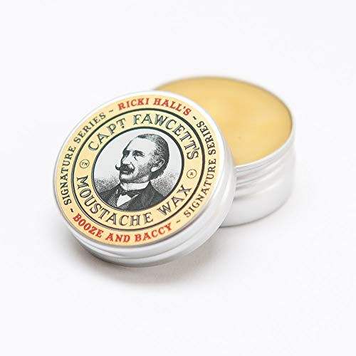 Captain Fawcett Ricki Hall's Booze & Baccy Moustache Wax - 15ml