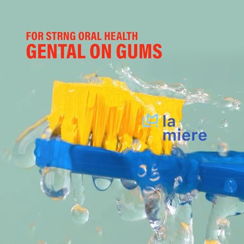 LA MIERE 2pcs Orthodontic Toothbrush Set with V & U-Shaped Soft Bristles - Telescopic Interdental Brush Included