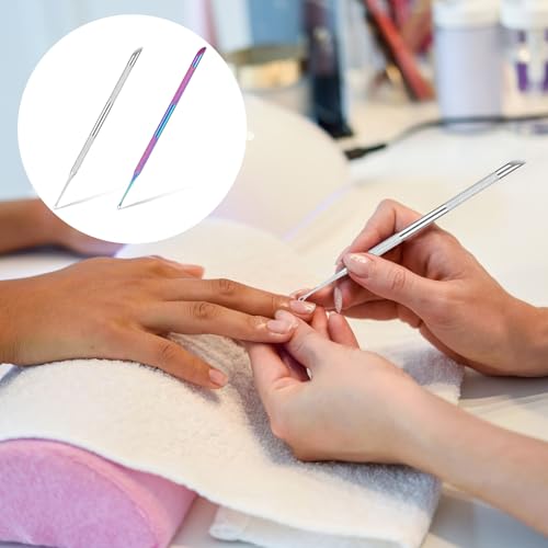 Stainless Steel Dual Ended Cuticle Remover Tool - 2 Pcs