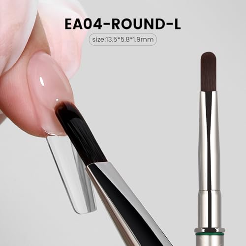 YOKEFELLOW EliteAlly EA04 Round Nail Art Brush for Builder Gel