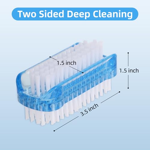 Dual-Sided Nail Brush Set - 5 Pack for Clean Fingernails & Toes