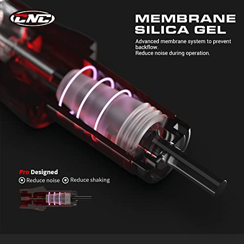 CNC 14RS Red Disposable Round Shader Tattoo Needle Cartridge 20Pcs #12
