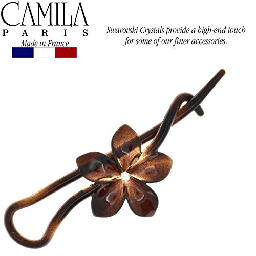Camila Paris Tortoise Shell French Hair Barrette Clip for Women & Girls