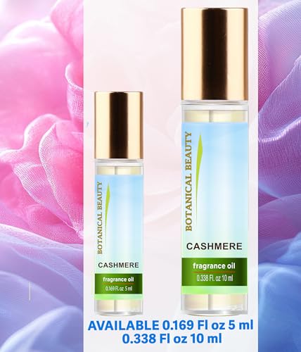 Botanical Beauty Cashmere Fragrance Oil Roll-On 5ml - Alcohol-Free, Long-Lasting
