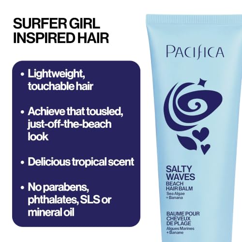 Pacifica Salty Waves 5-in-1 Beach Hair Balm, 4 Fl Oz
