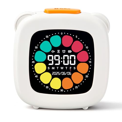 M&G 99-Minute Visual Timer for Kids & Daily Use | Rechargeable Alarm with 3 Sound Modes