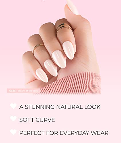 Kiara Sky Gelly Tips Refill Pack - Short Almond Soak Off Soft Gel Nails