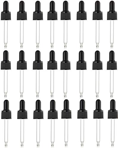 15ml Glass Eye Droppers for Essential Oils - Leak-Proof & Reusable