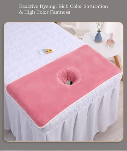 Premium Fitted Massage Table Cover with Face Cradle Hole - Brown